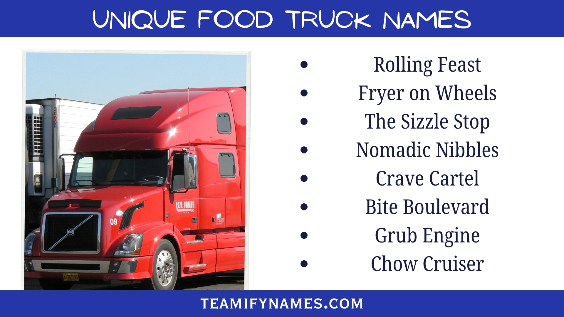 Unique Food Truck Names