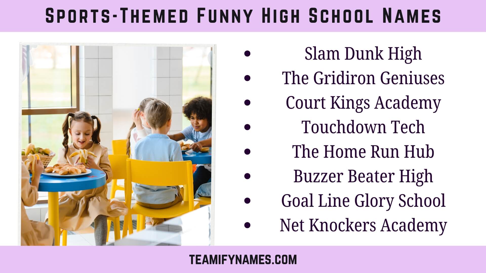 Sports-Themed Funny High School Names