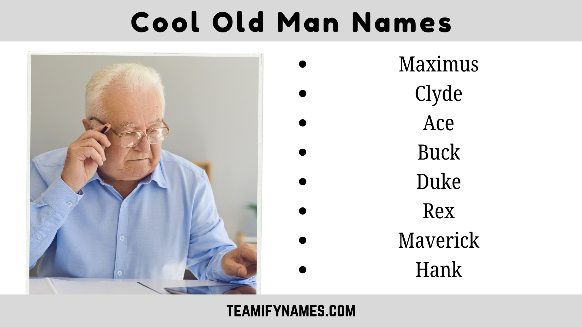 Cool Old Man Names