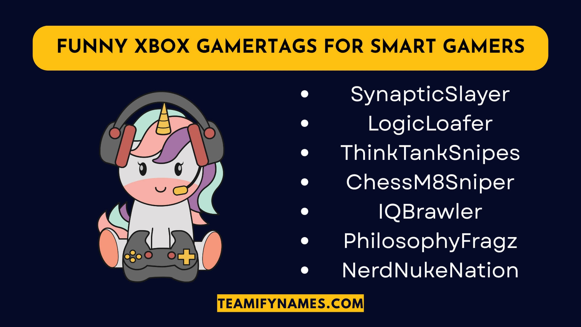 Funny Xbox Gamertags For Smart Gamers