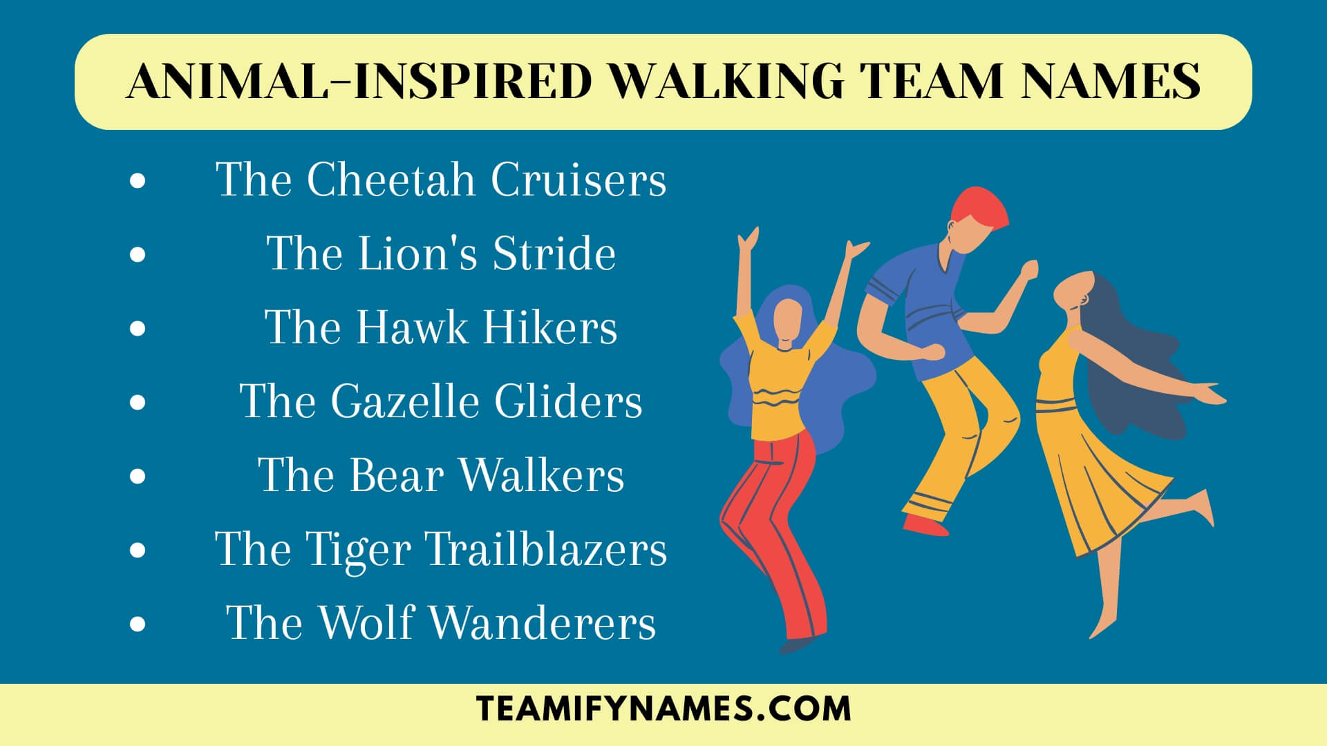 Animal-Inspired Walking Team Names
