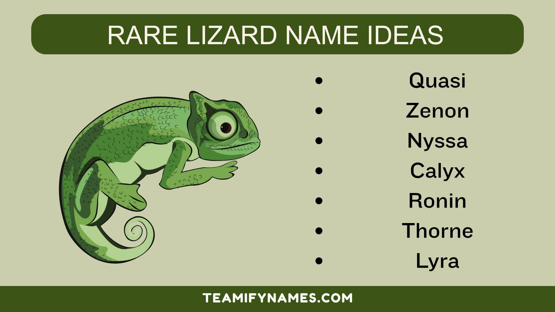 Rare Lizard Name Ideas