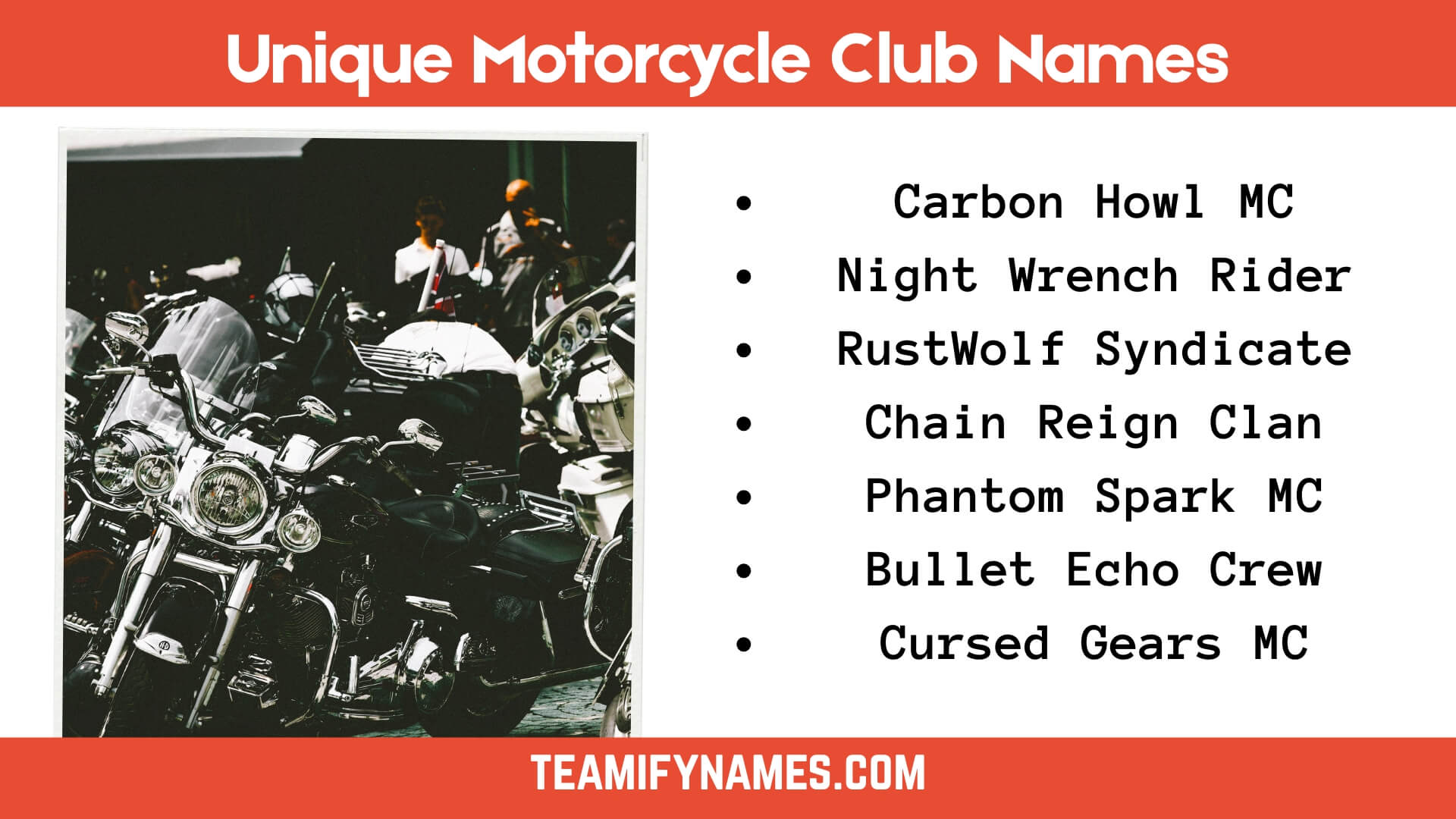 Unique Motorcycle Club Names