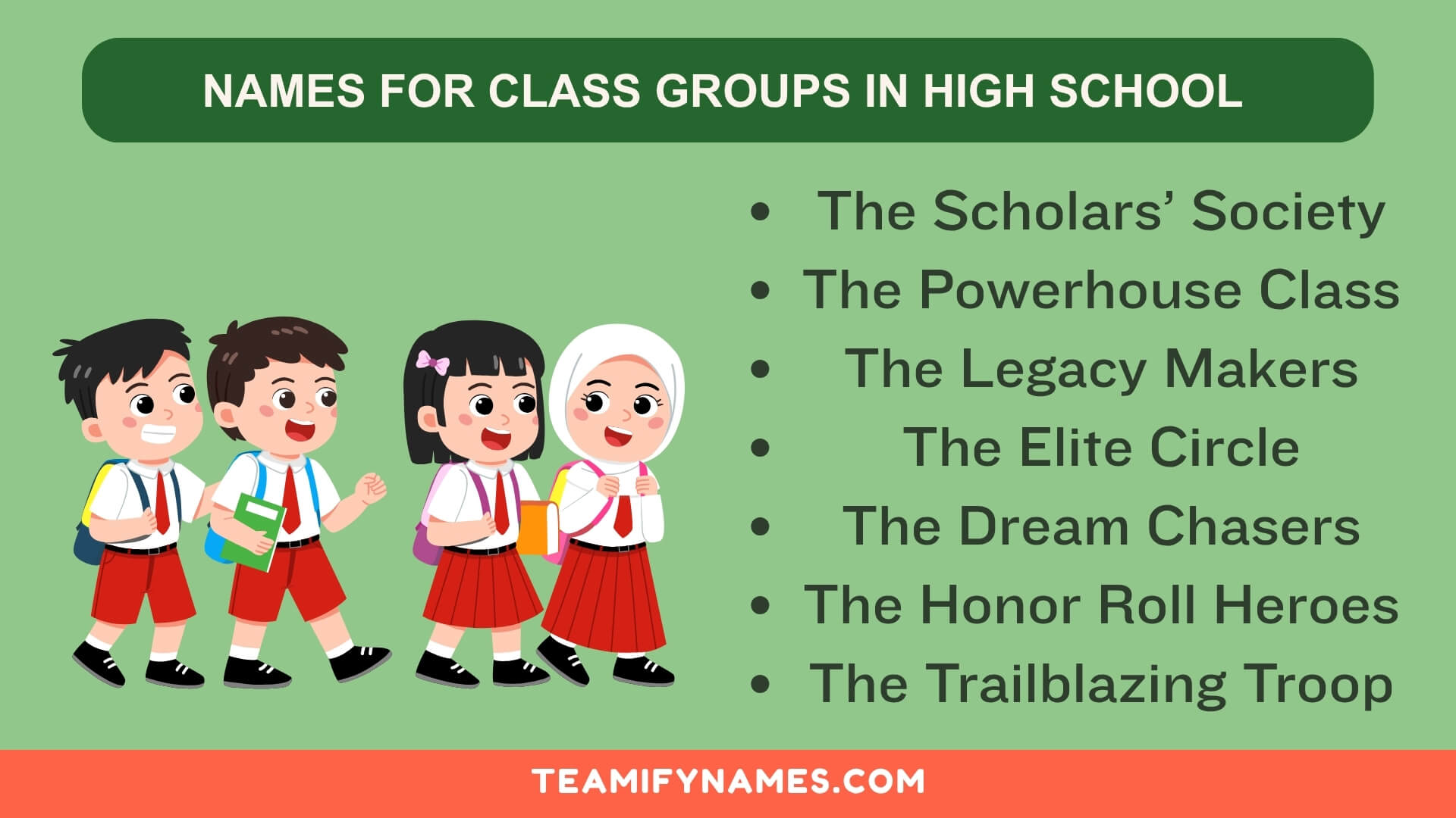 Names For Class Groups In High School
