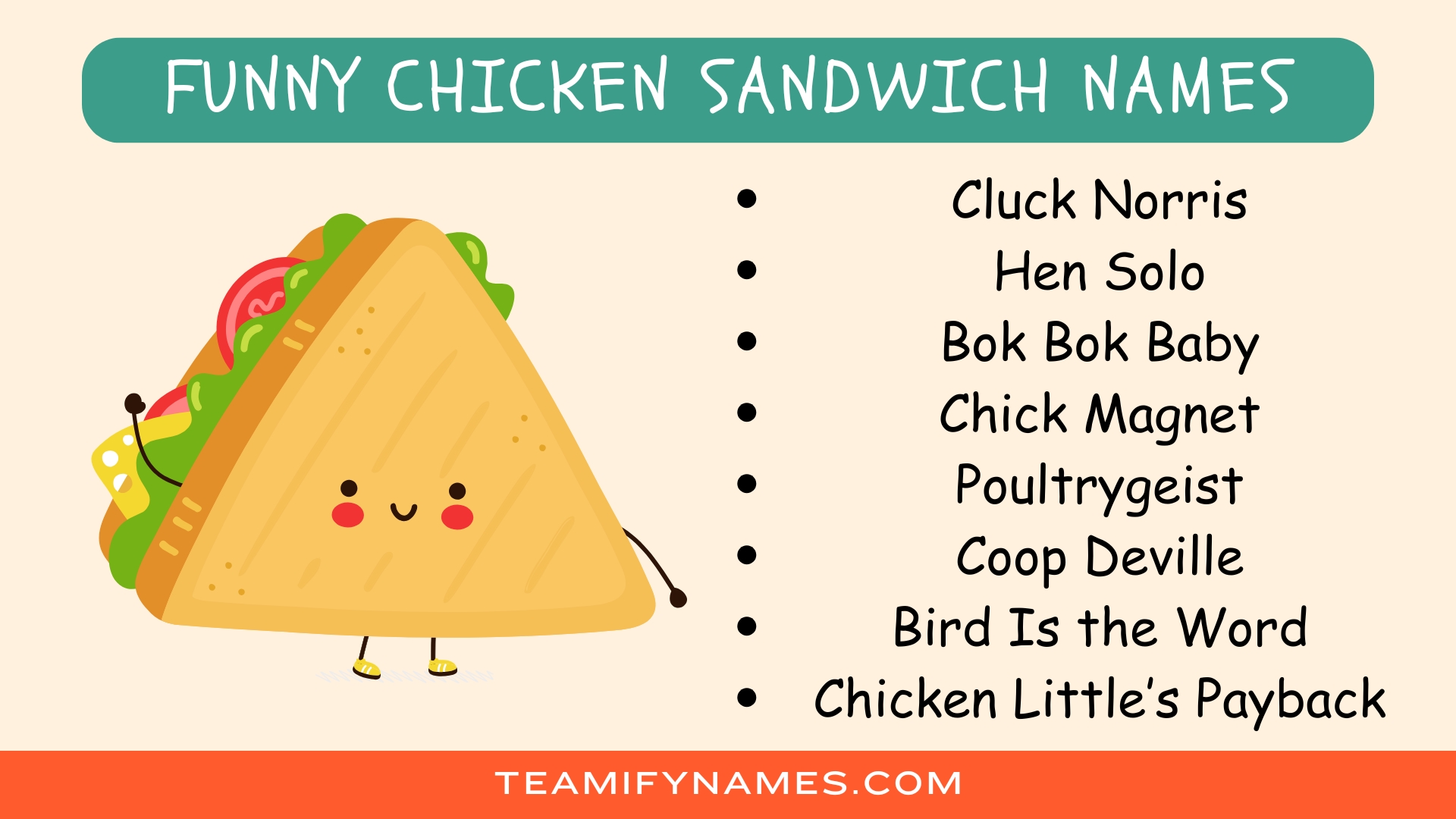 Funny Chicken Sandwich Names