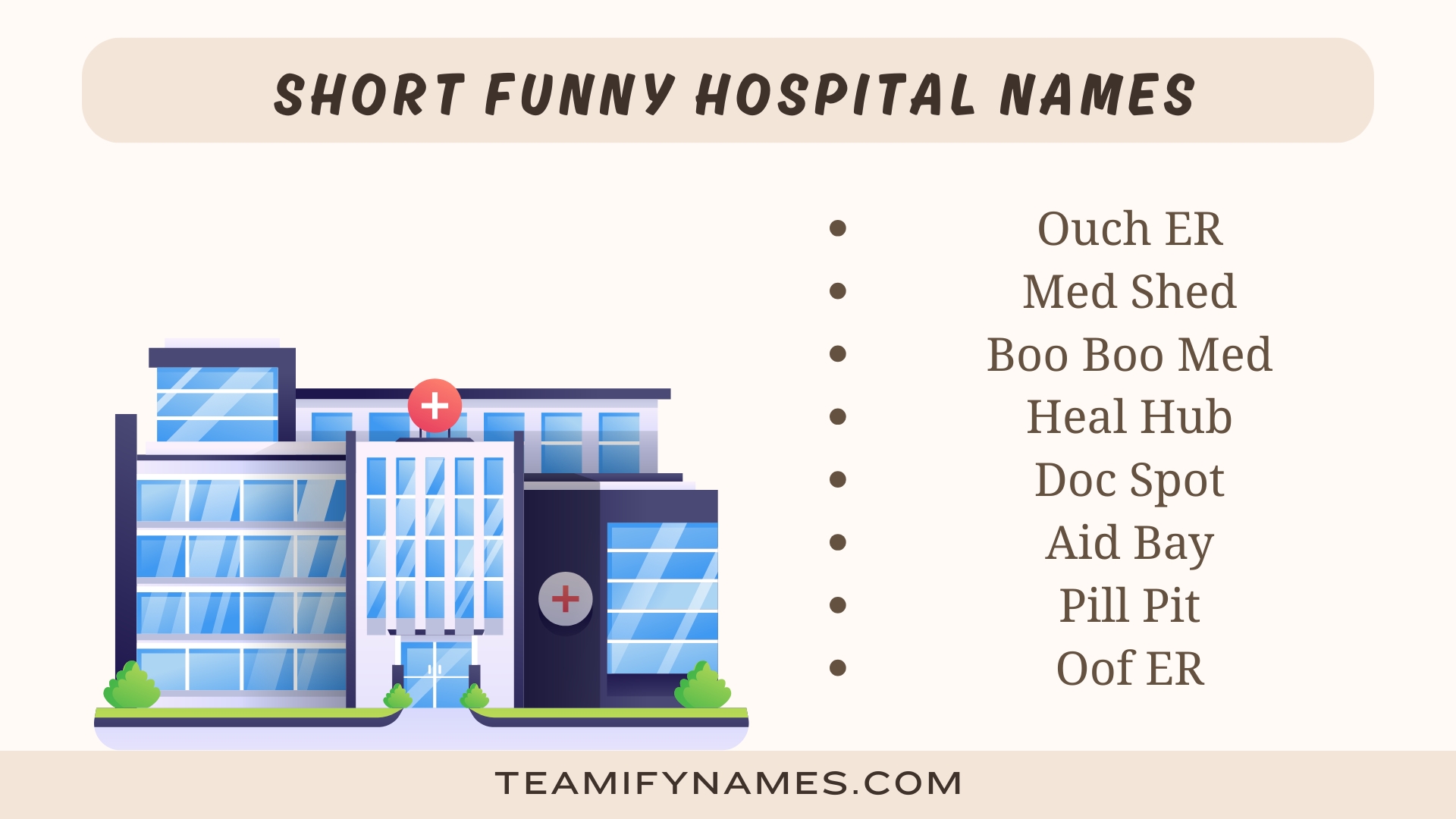 Short Funny Hospital Names