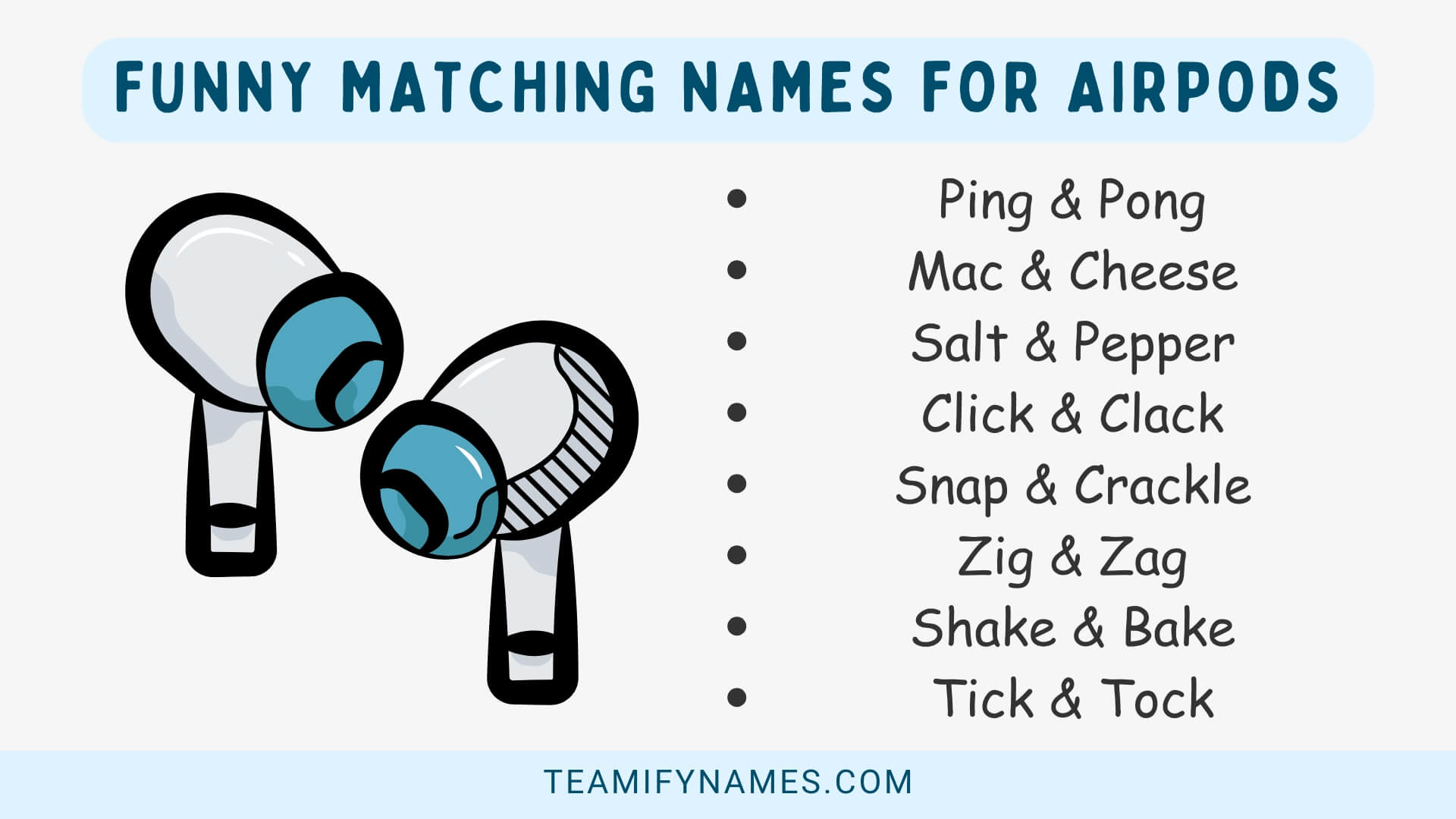 Funny Matching Names For Airpods