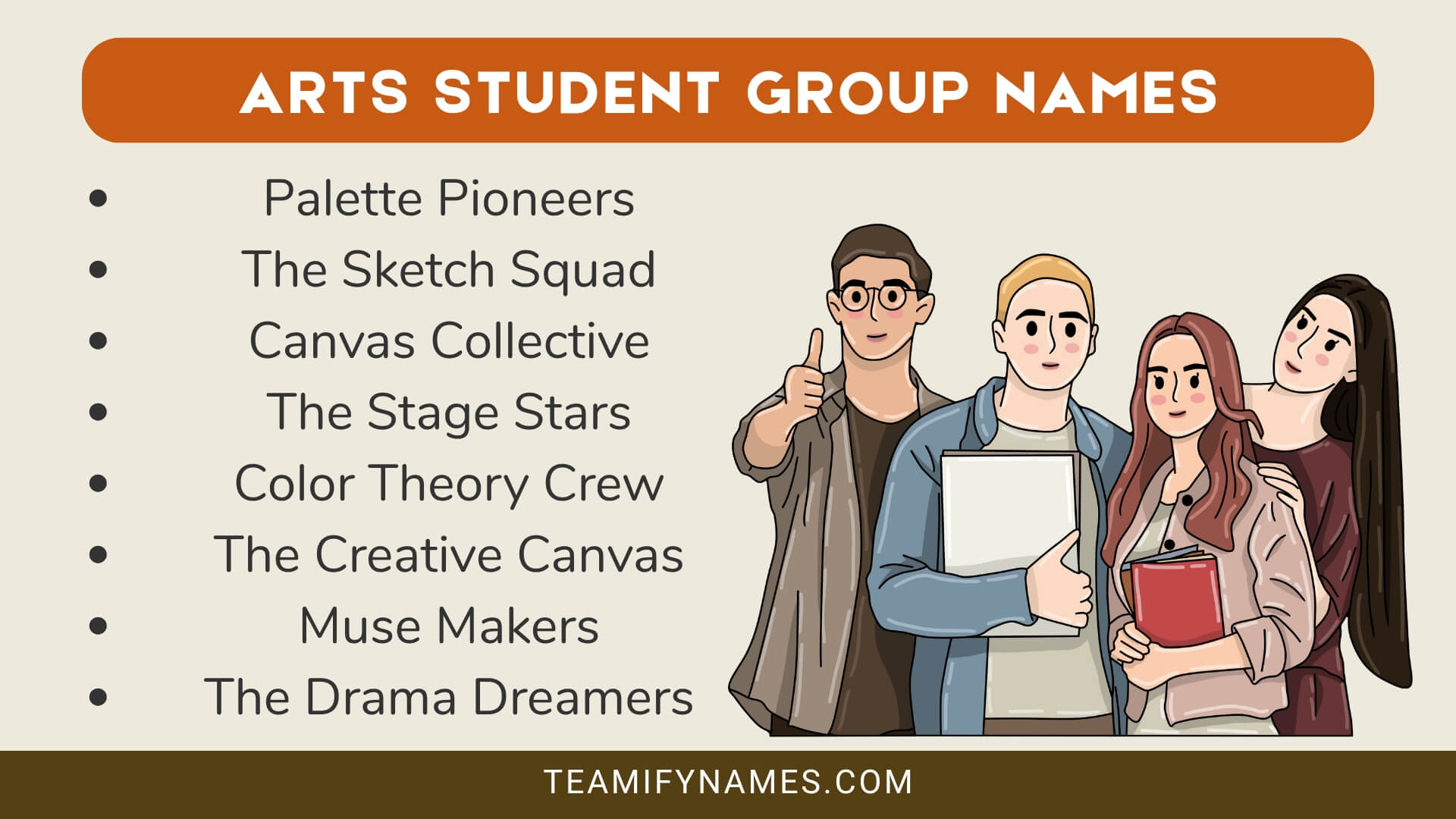 Arts Student Group Names
