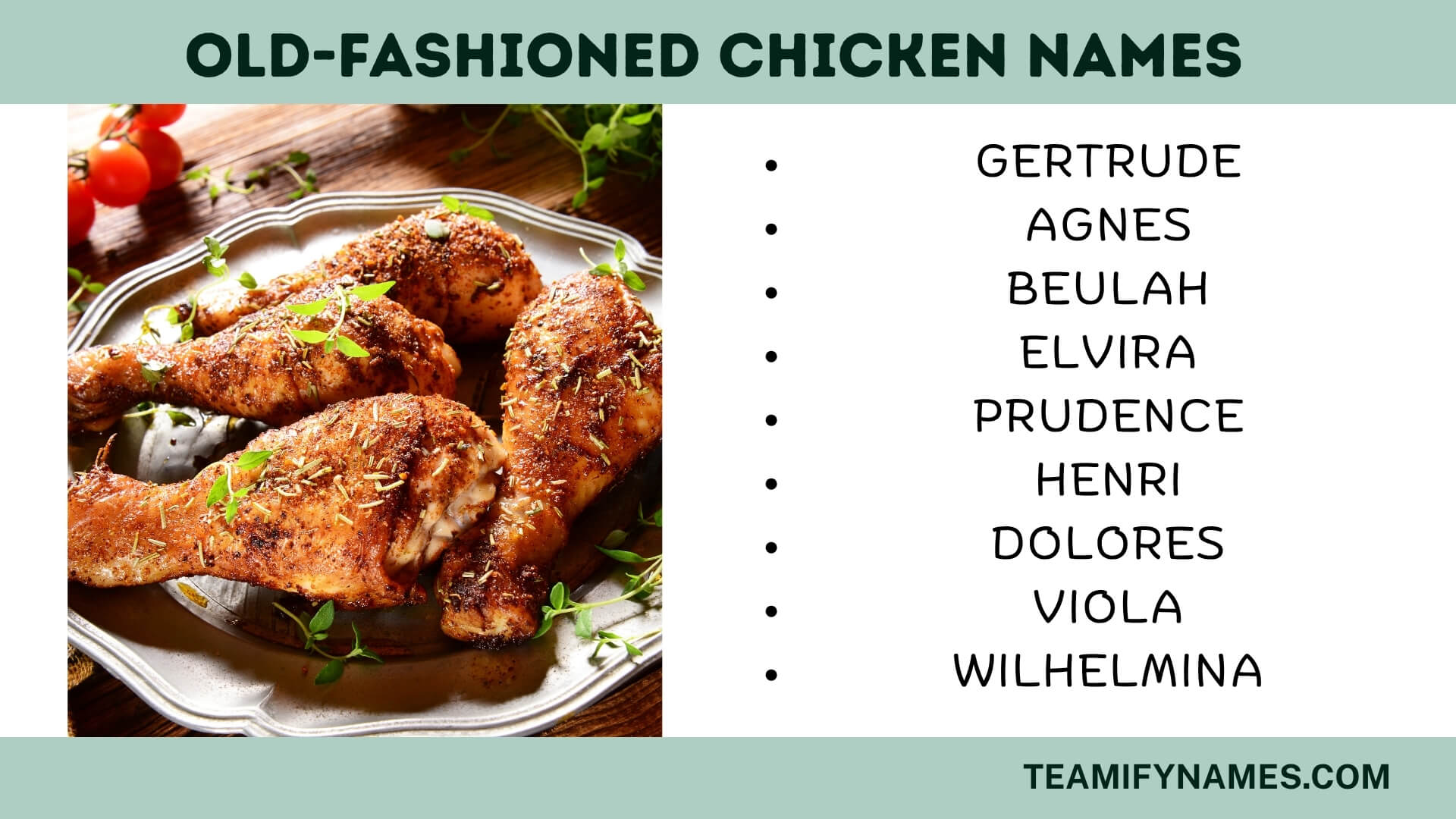 Old-Fashioned Chicken Names
