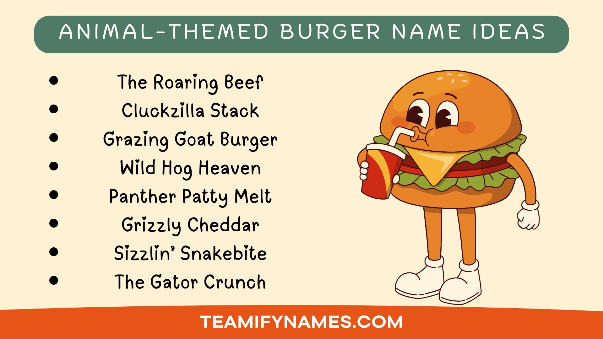 Animal-Themed Burger Name Ideas