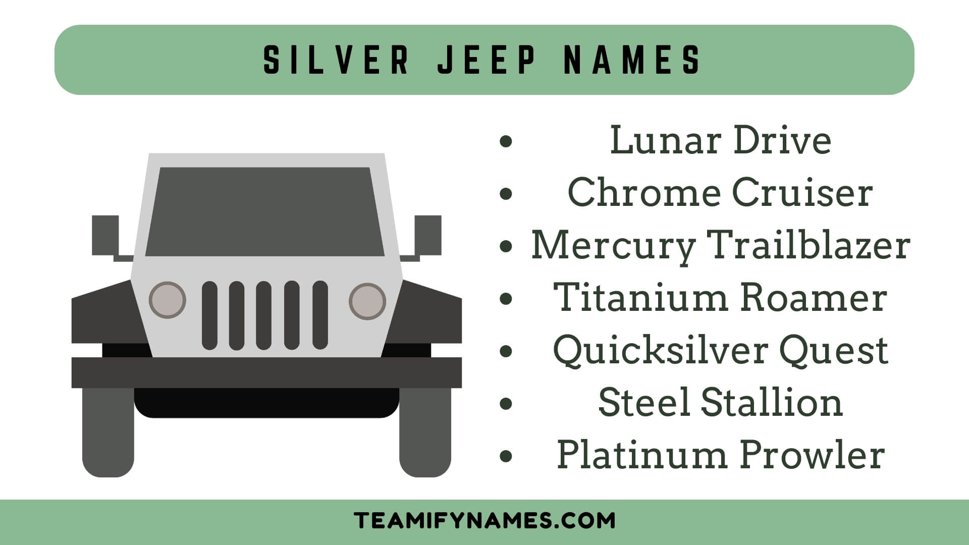Silver Jeep Names
