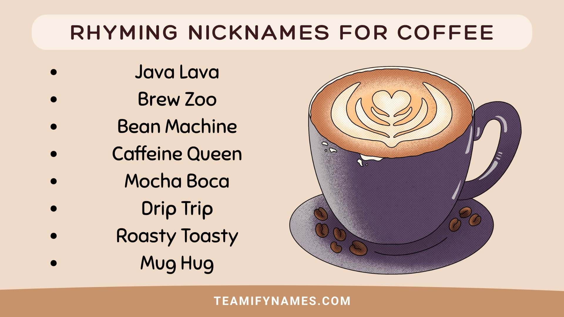 Rhyming Nicknames For Coffee