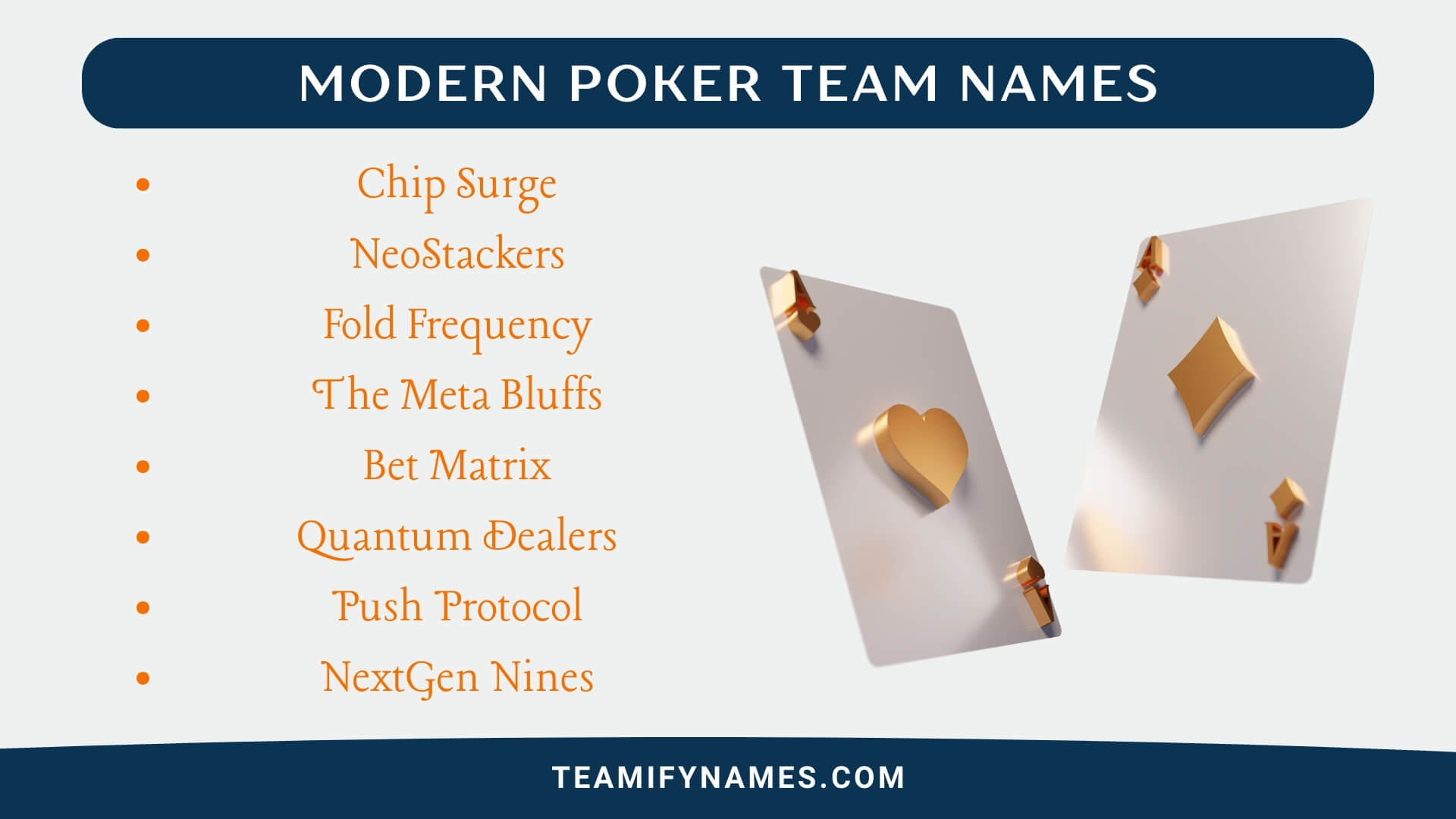Modern Poker Team Names