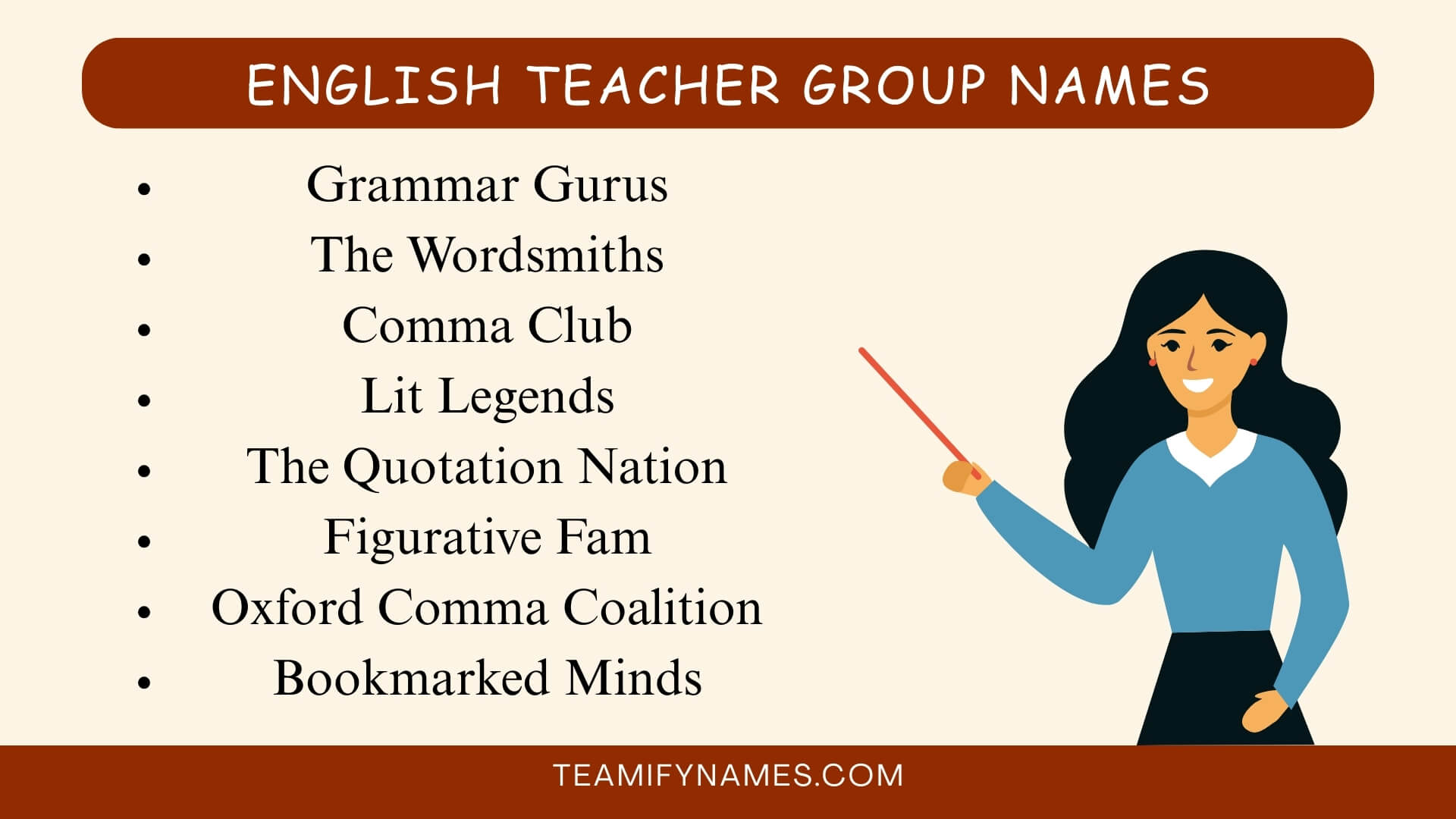 English Teacher Group Names
