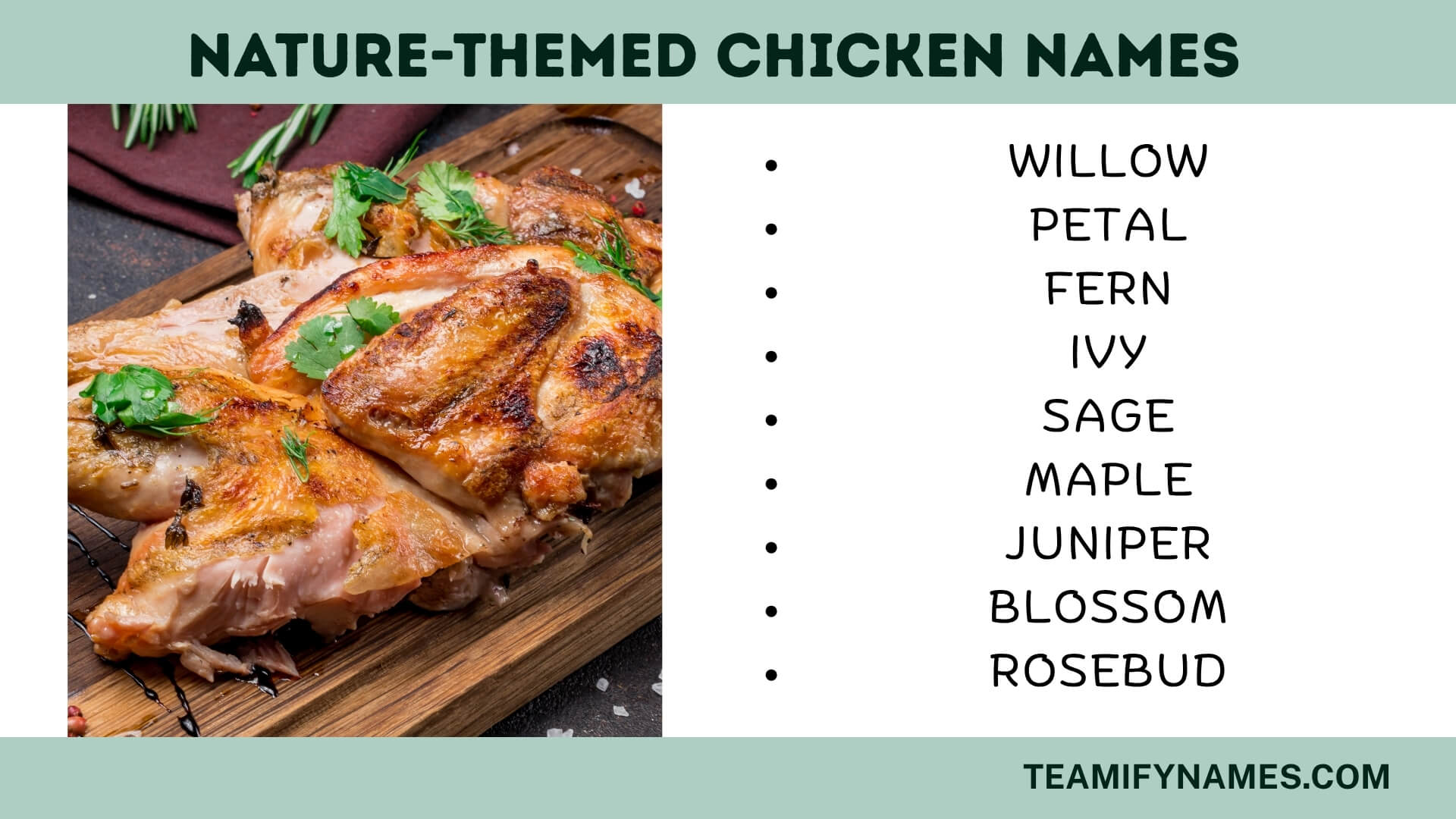 Nature-Themed Chicken Names