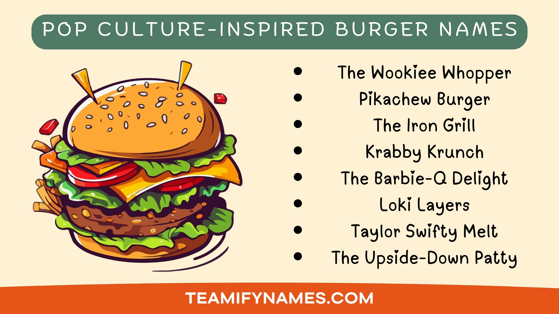 Pop Culture-Inspired Burger Names