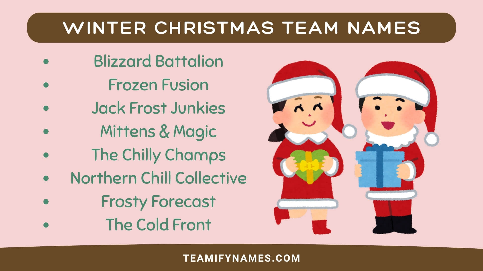Winter Christmas Team Names