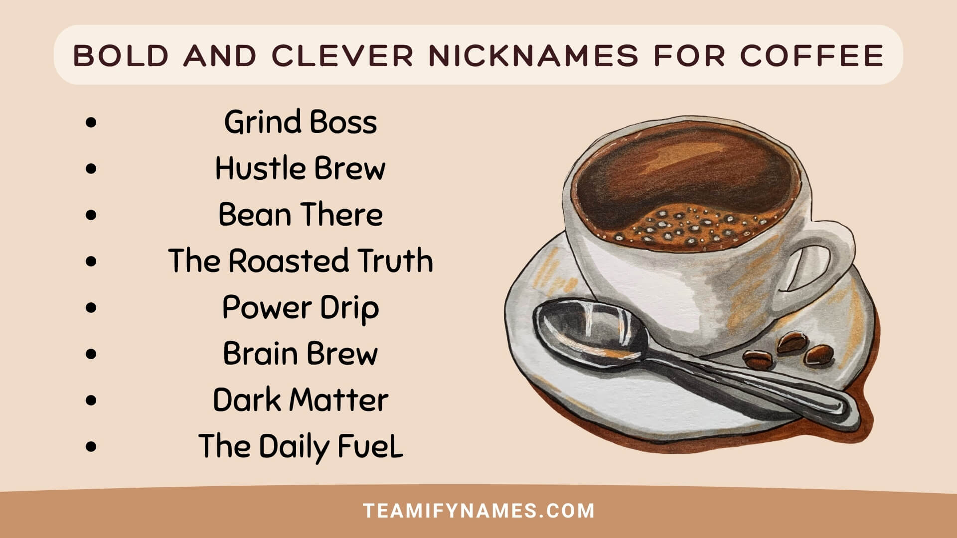 Bold and Clever Nicknames for Coffee