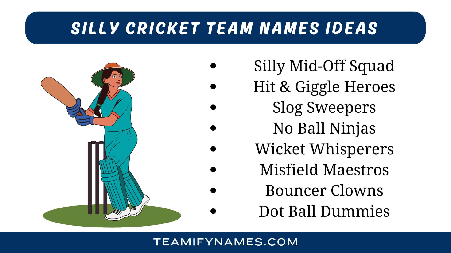 Silly Cricket Team Names Ideas