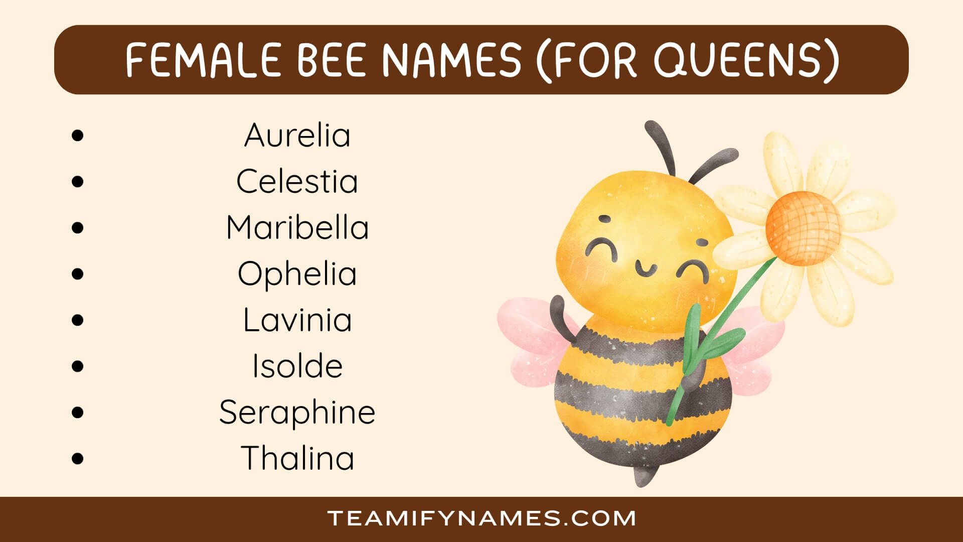 Female Bee Names (For Queens)