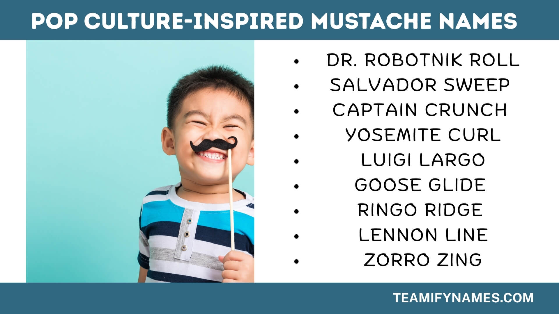 Pop Culture-Inspired Mustache Names
