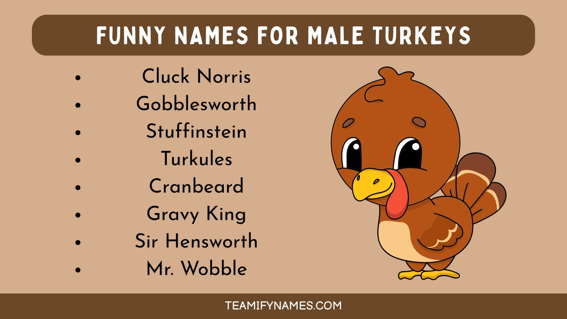 Funny Names For Male Turkeys
