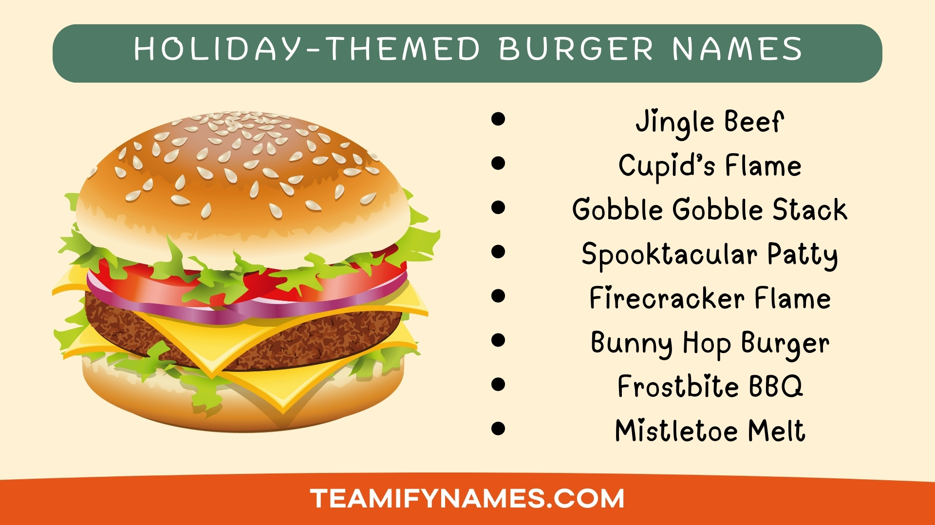 Holiday-Themed Burger Names