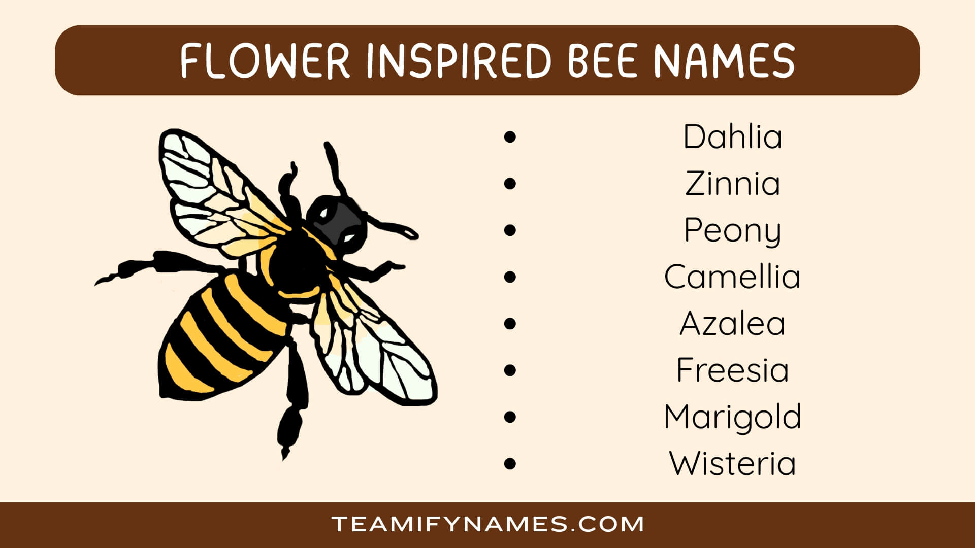 Flower Inspired Bee Names