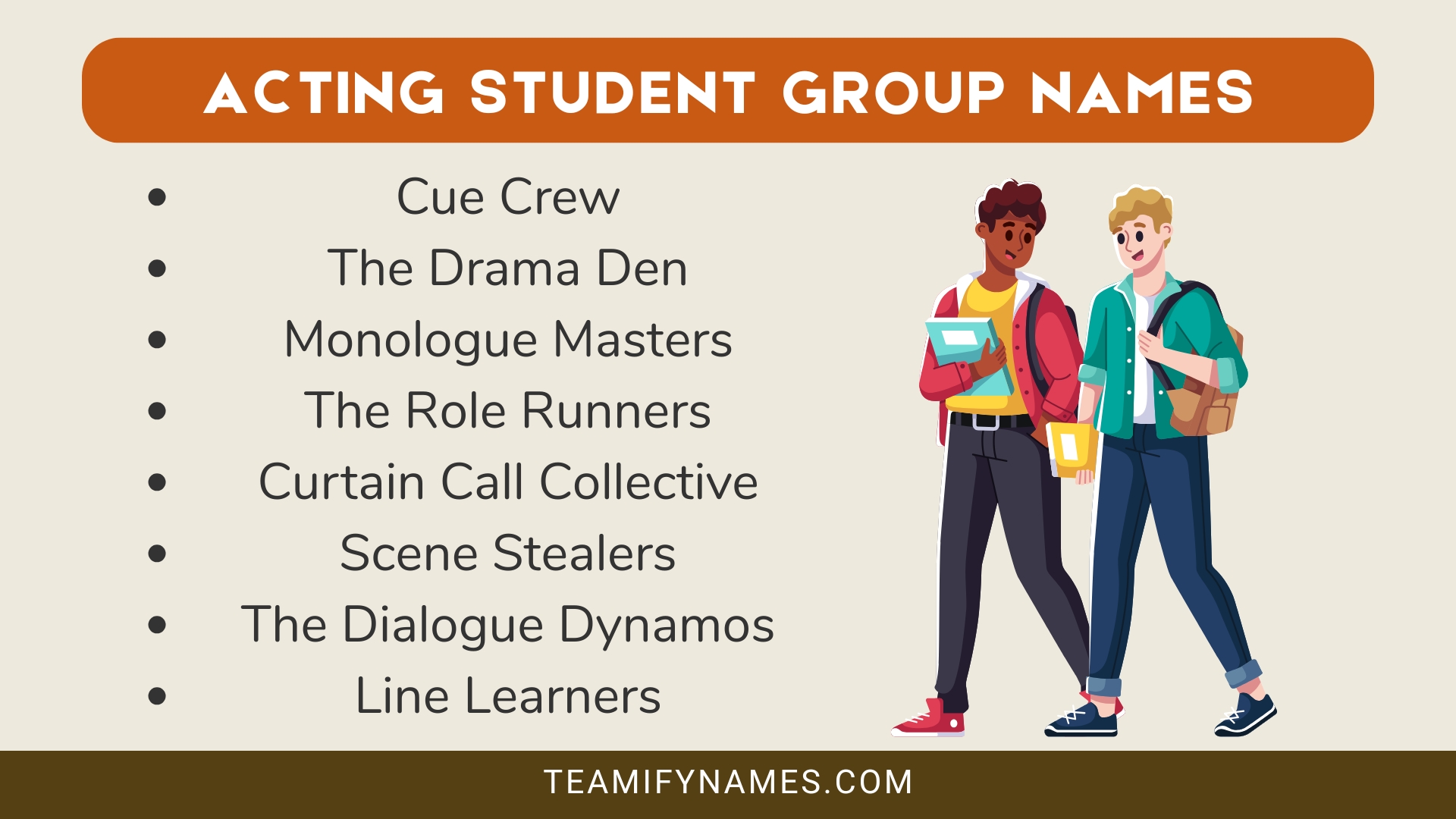 Acting Student Group Names