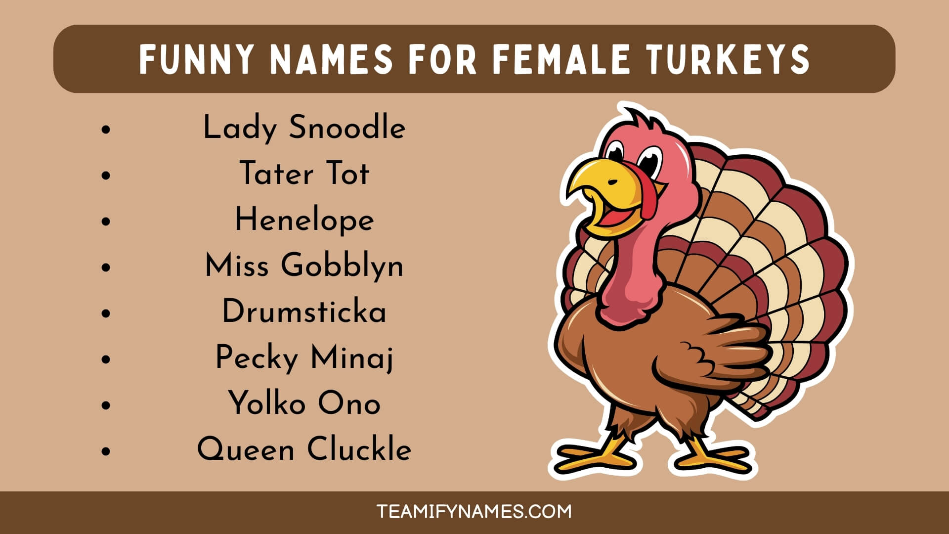 Funny Names For Female Turkeys
