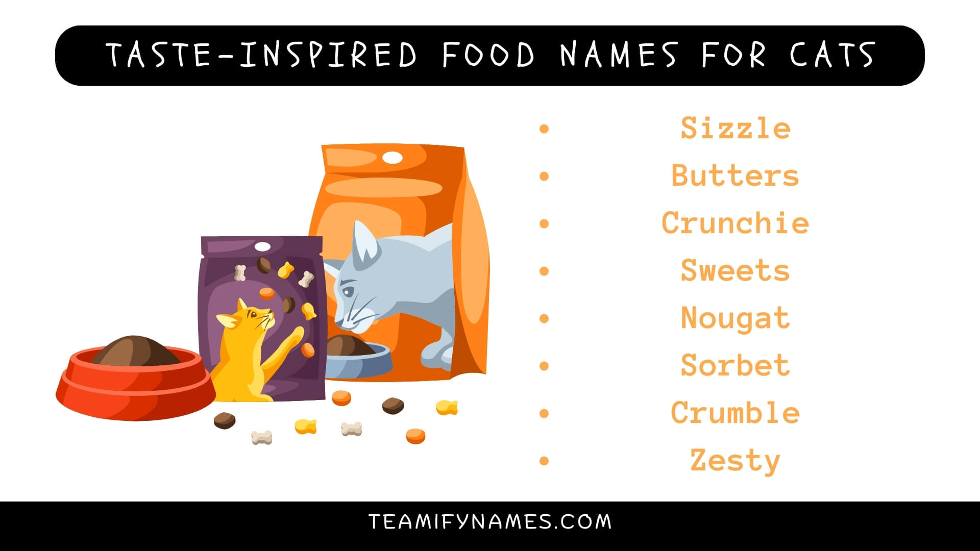Taste-Inspired Food Names for Cats
