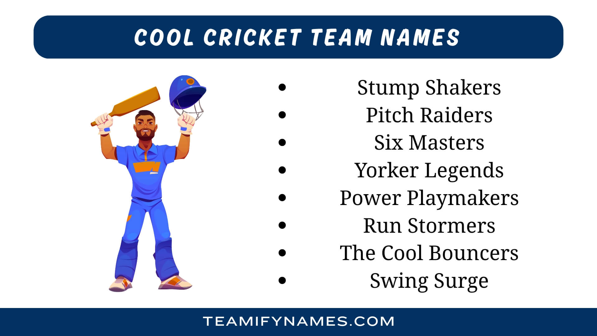 Cool Cricket Team Names