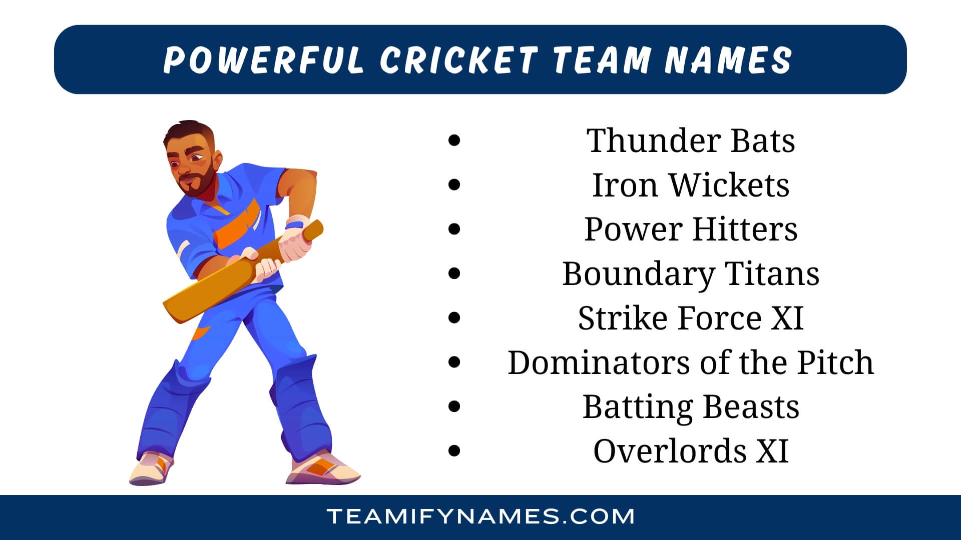 Powerful Cricket Team Names