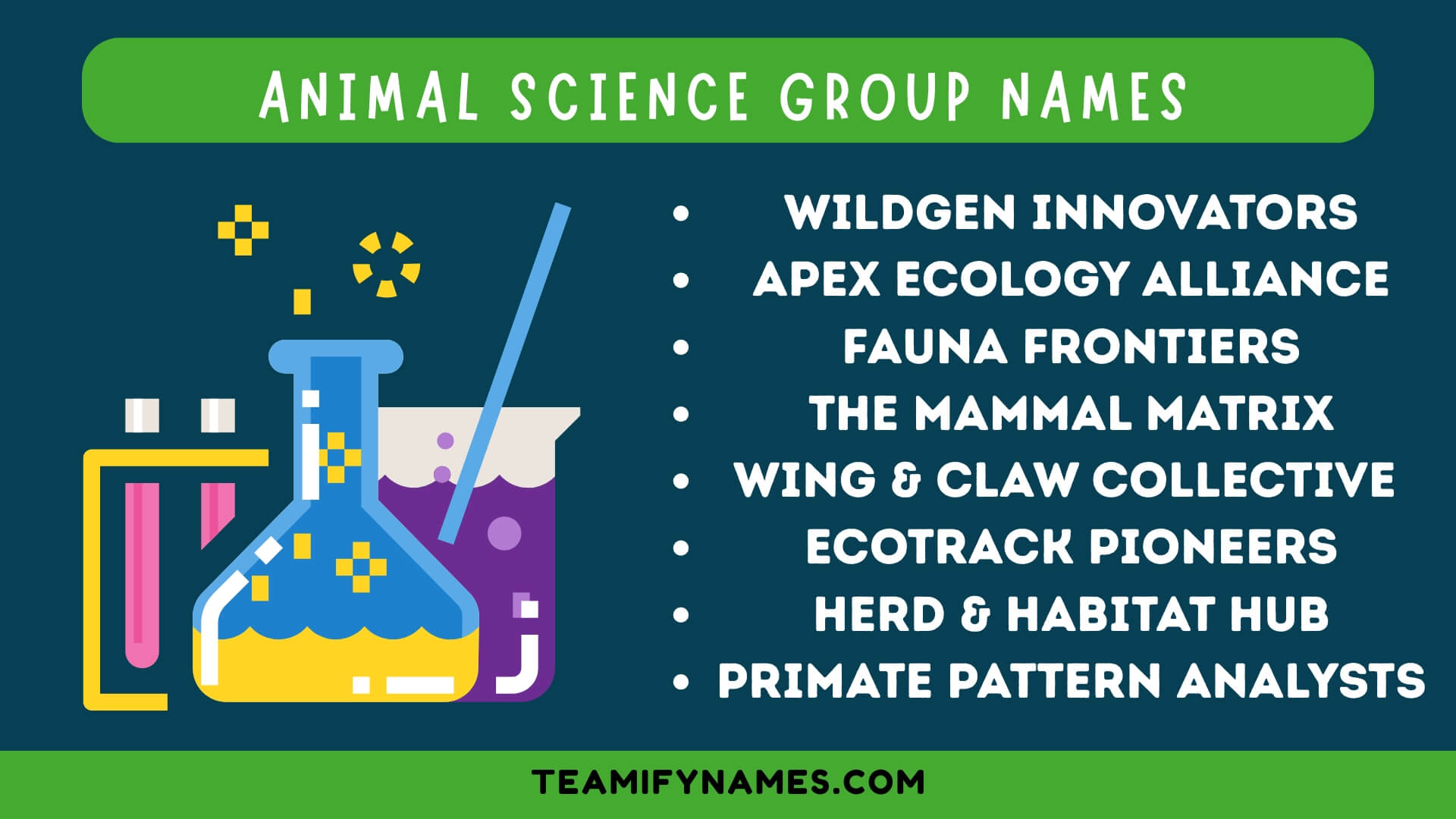 Animal Science Group Names