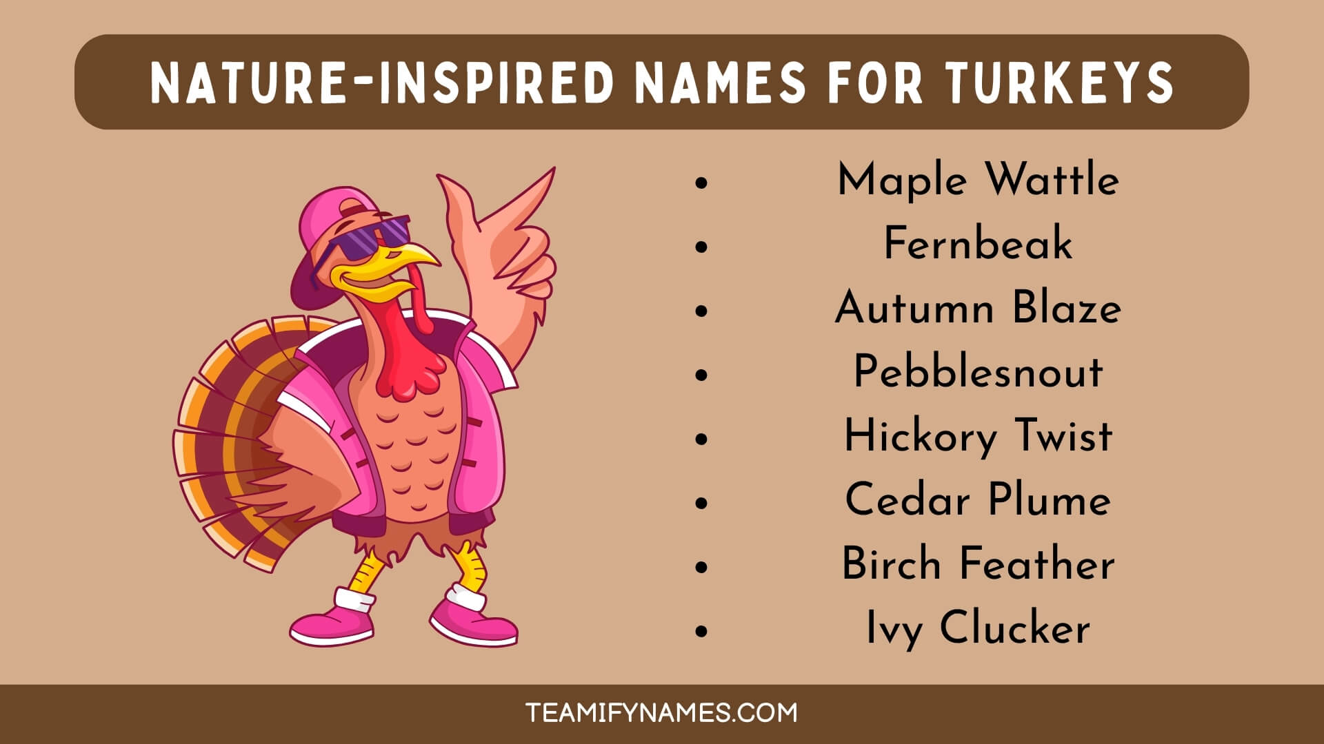 Nature-Inspired Names For Turkeys