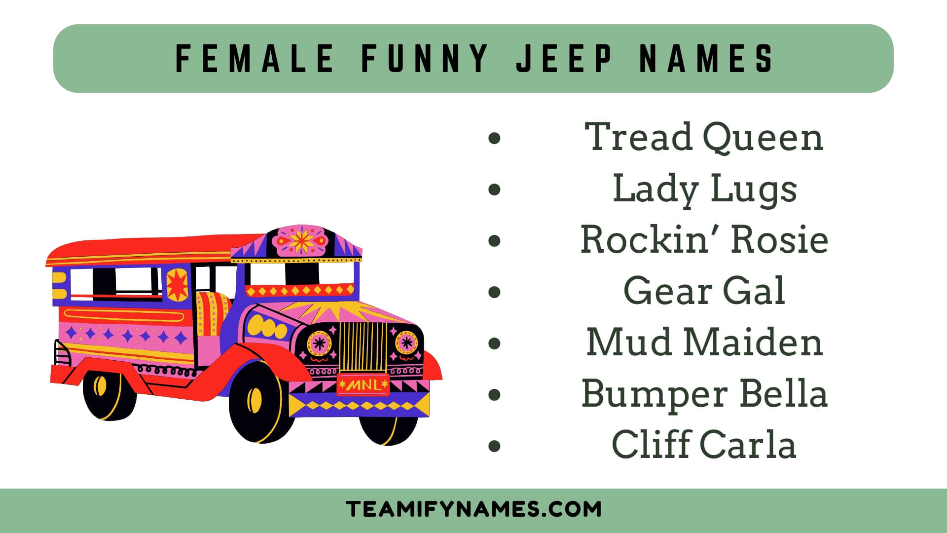 Female Funny Jeep Names
