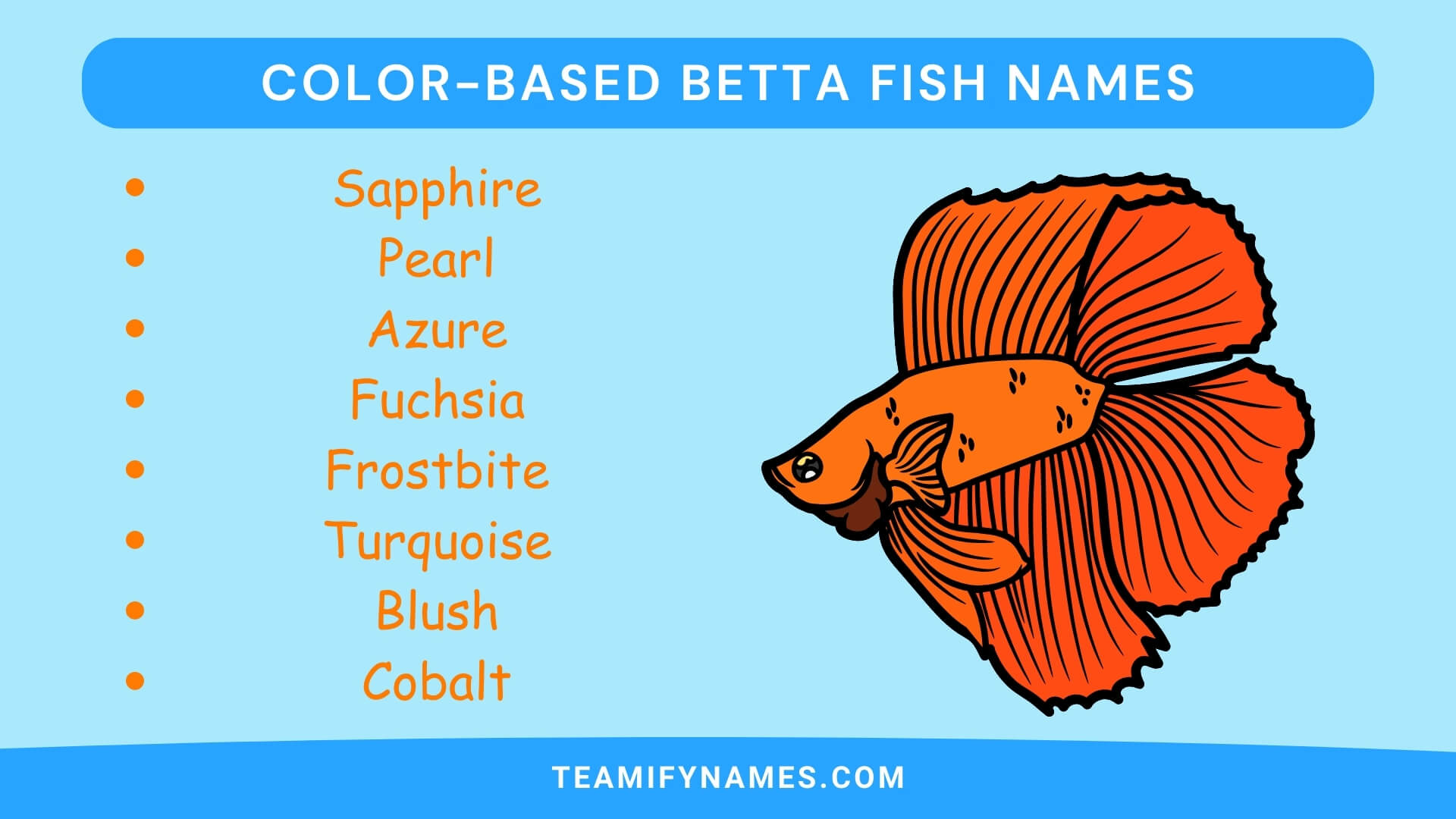 Color-Based Betta Fish Names
