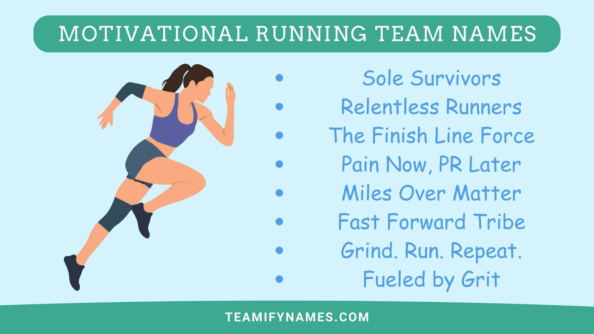 Motivational Running Team Names