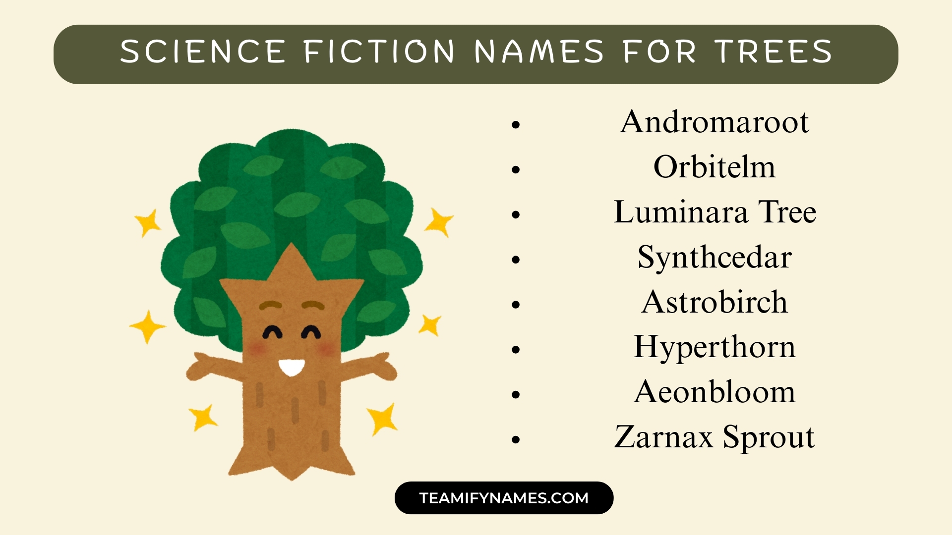 Science Fiction Names For Trees