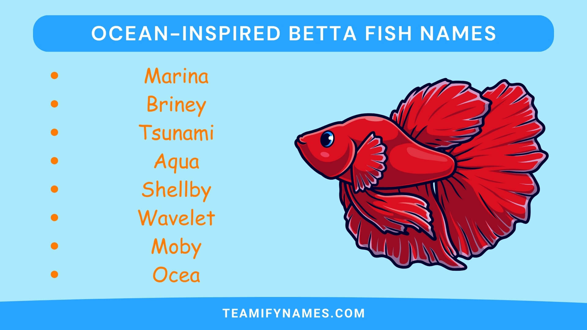 Ocean-Inspired Betta Fish Names
