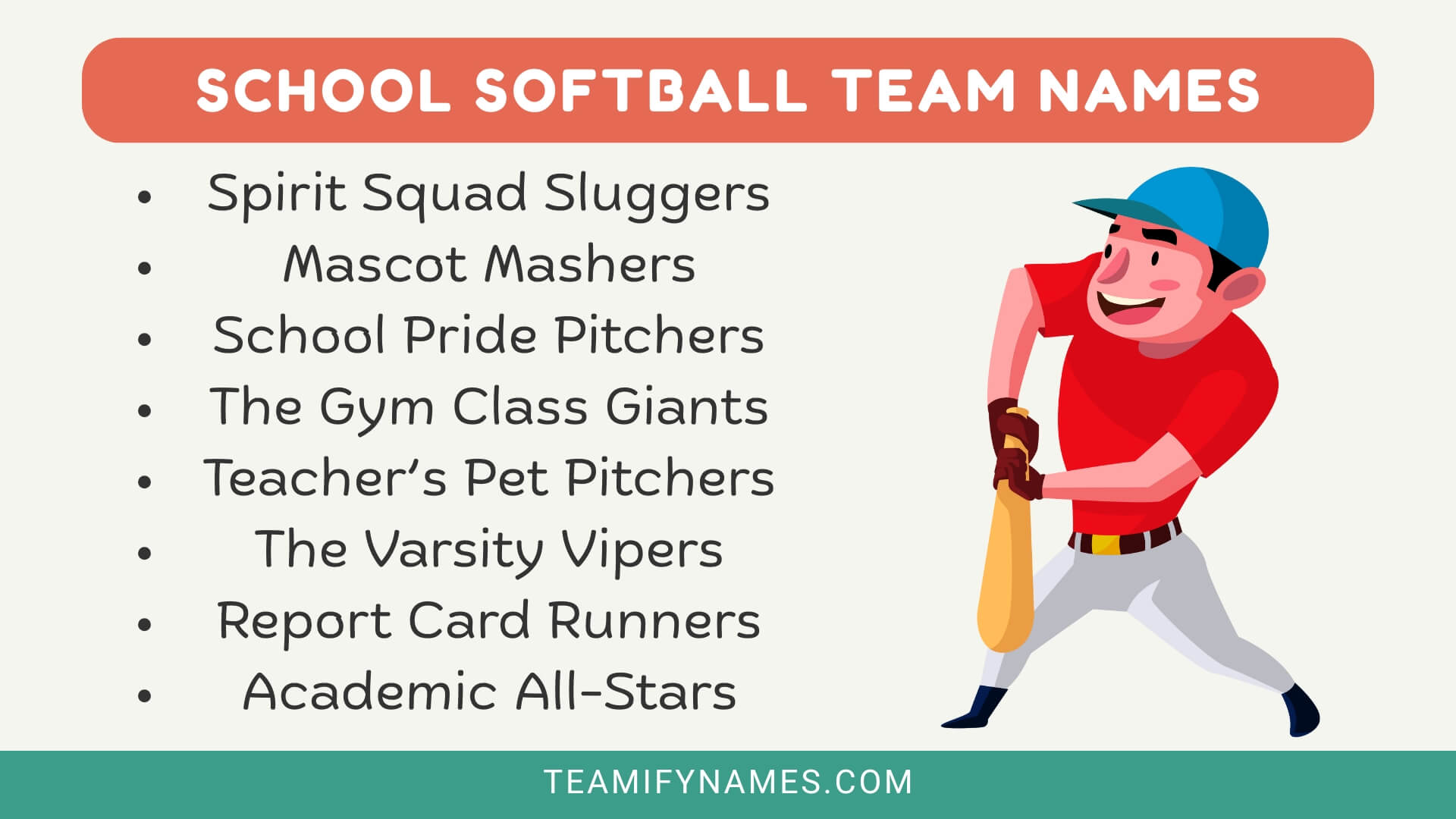 School Softball Team Names