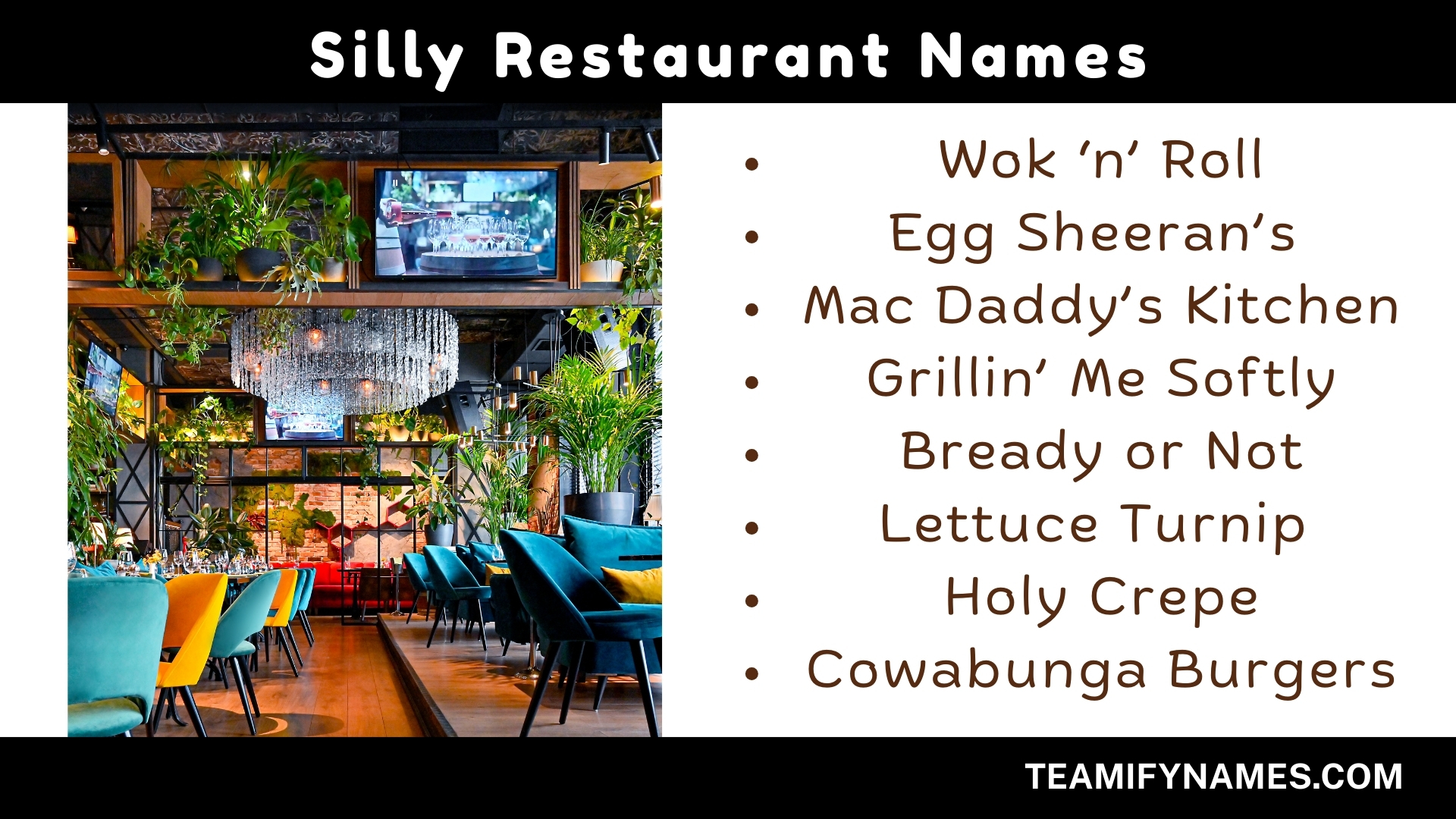 Silly Restaurant Names