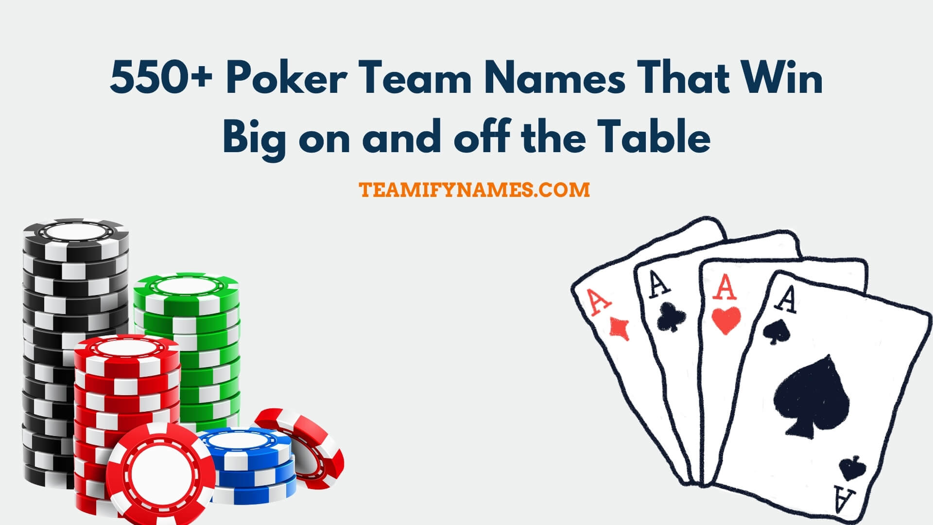 550+ Poker Team Names That Win Big on and off the Table