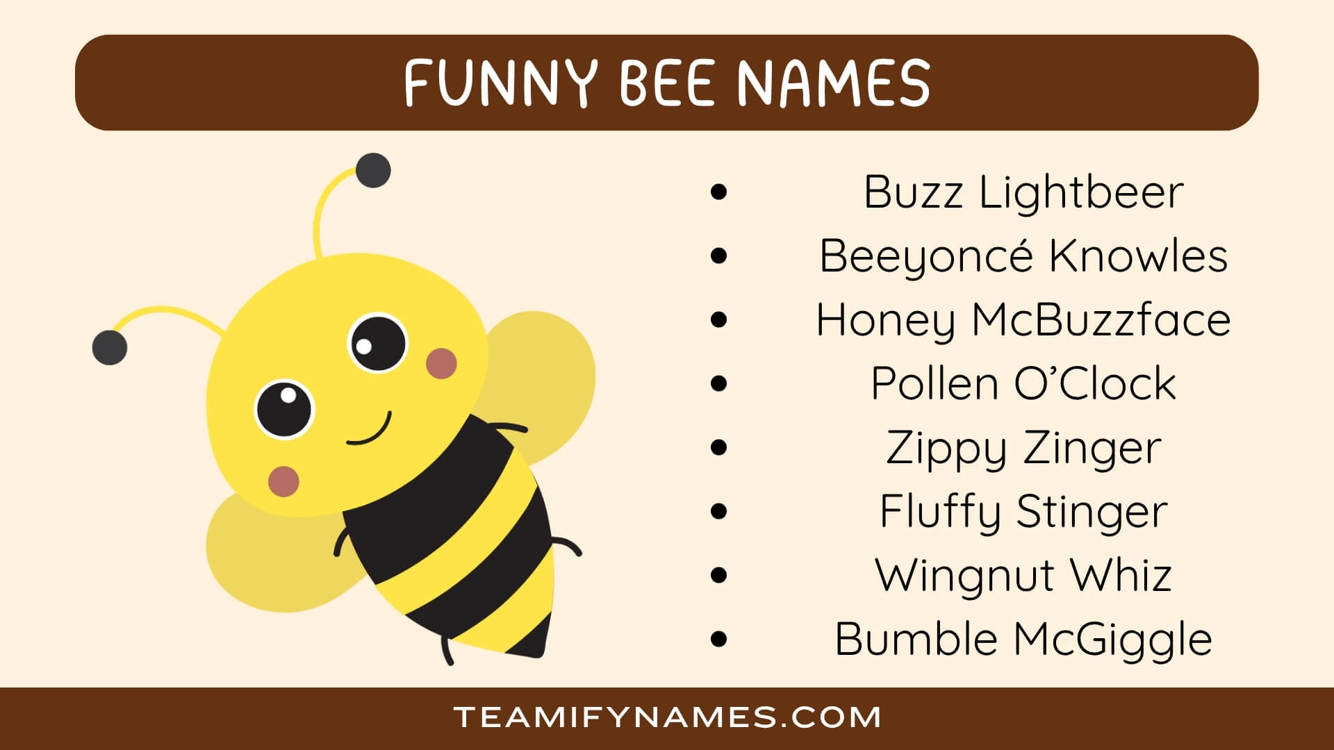 Funny Bee Names