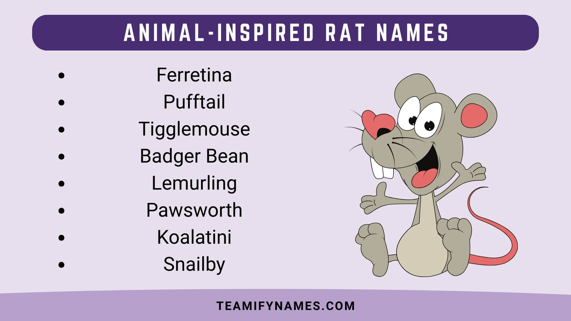 Animal-Inspired Rat Names