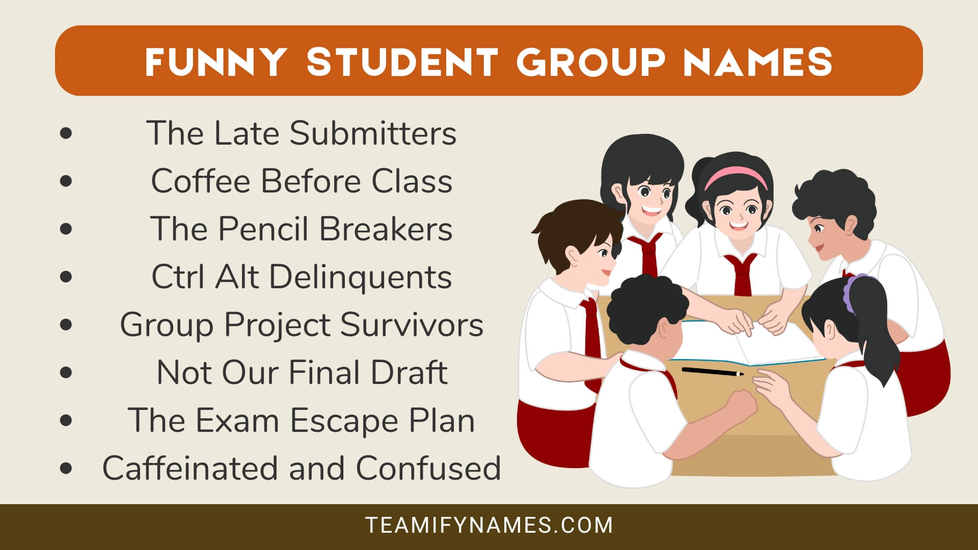 Funny Student Group Names