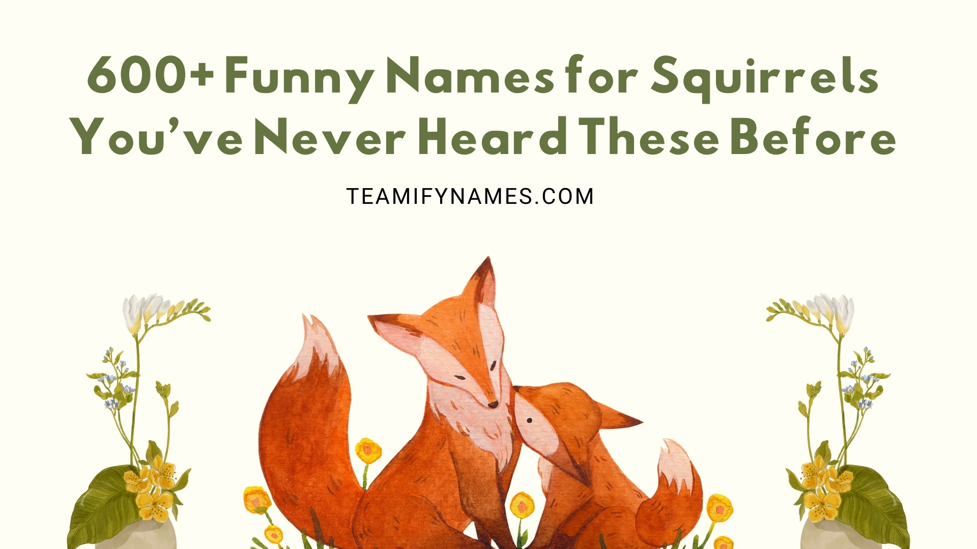 600+ Funny Names for Squirrels – You’ve Never Heard These Before