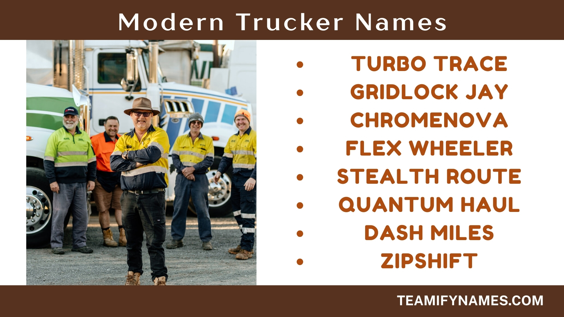 Modern Trucker Names