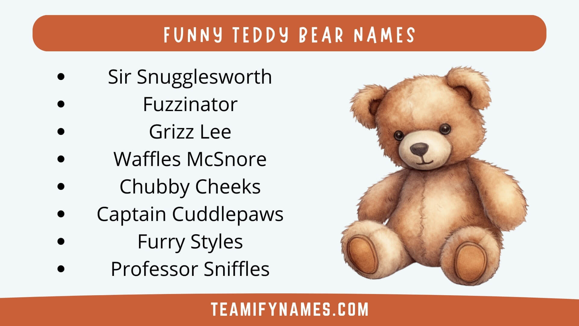 Funny Teddy Bear Names
