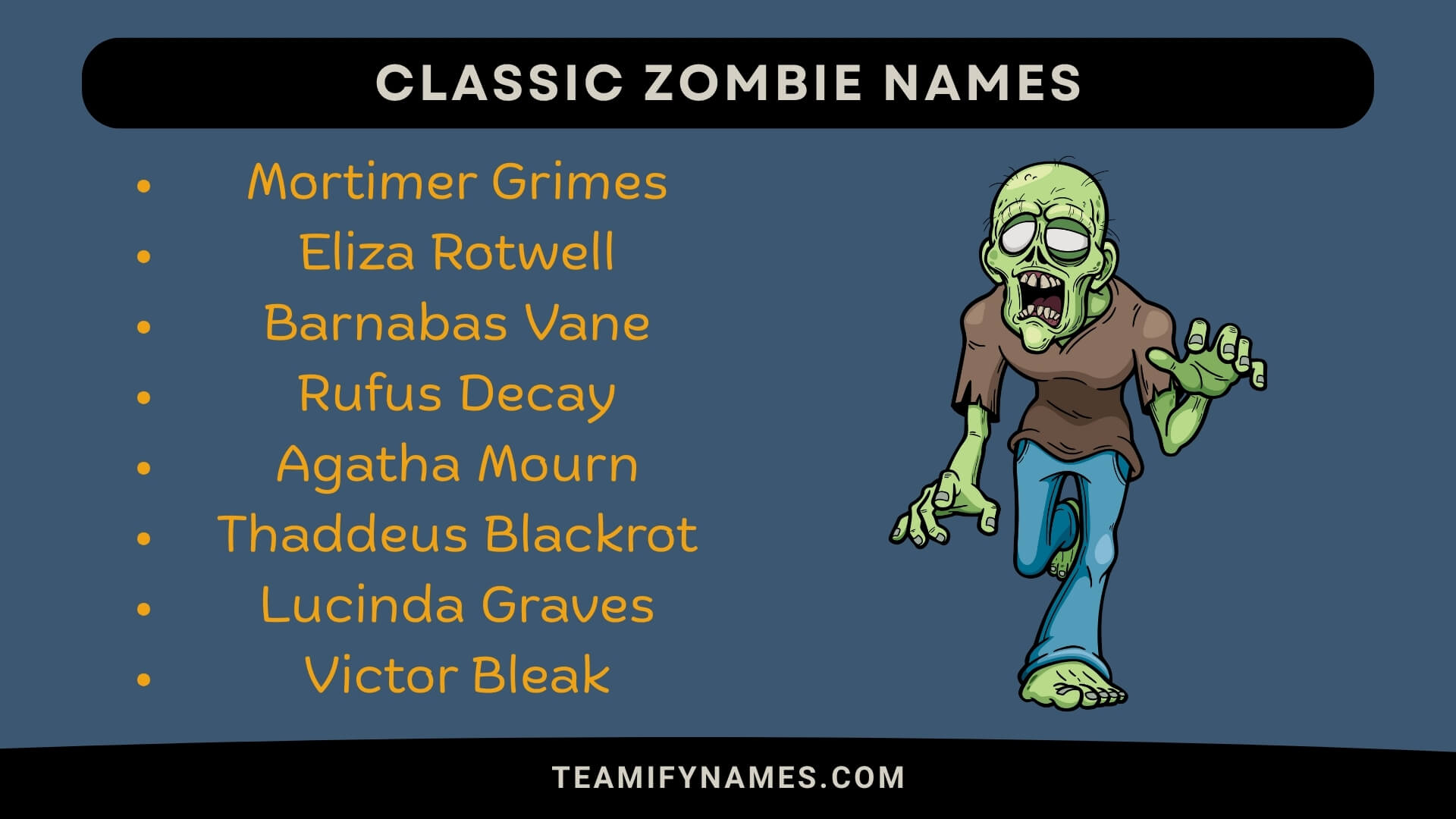 Classic Zombie Names